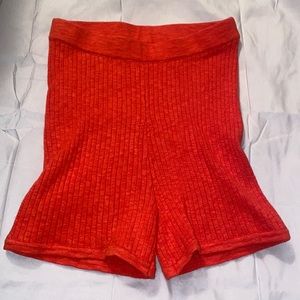 Free People NWOT Beach Zuma High Waisted Ribbed Sweater Shorts Small